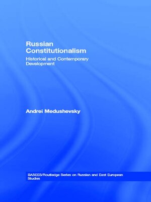 cover image of Russian Constitutionalism